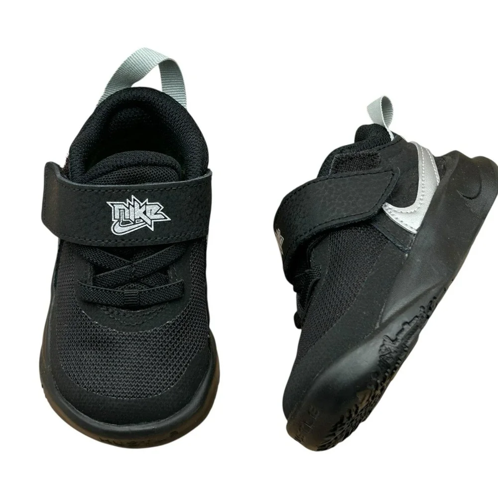 Nike Team Hustle D Baby‎ Infant Boys Slip-on Sneakers Size 5 Black-Gray